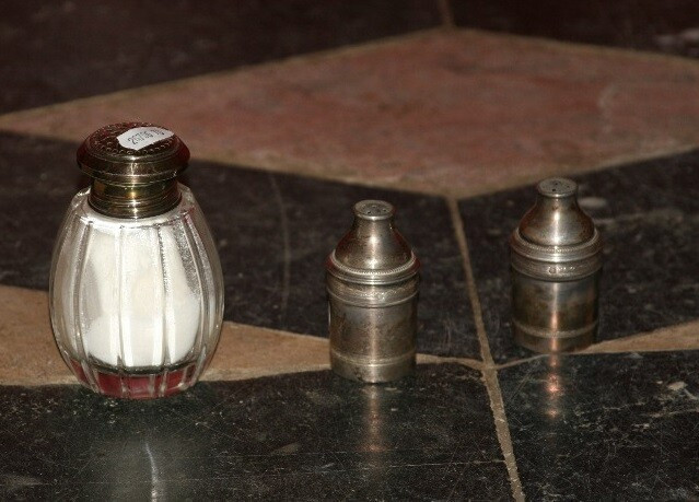 Солонки, 2 шт., сахарница и совок для льда